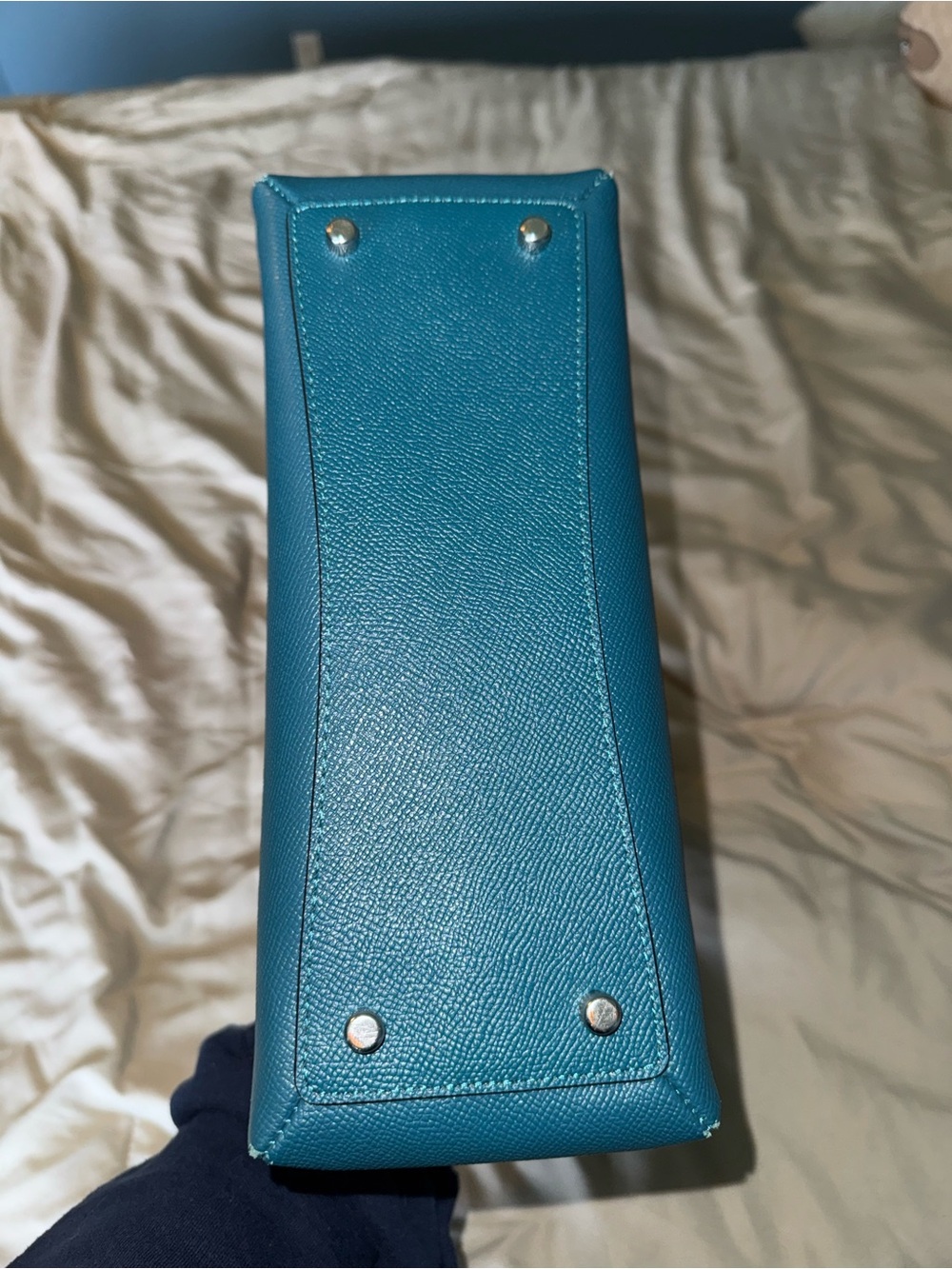 Coach Small Lillie Tote Bag - Teal - Picture 10 of 11